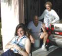 Mom, Dad and Diane Getting Some Last Minute Sun.